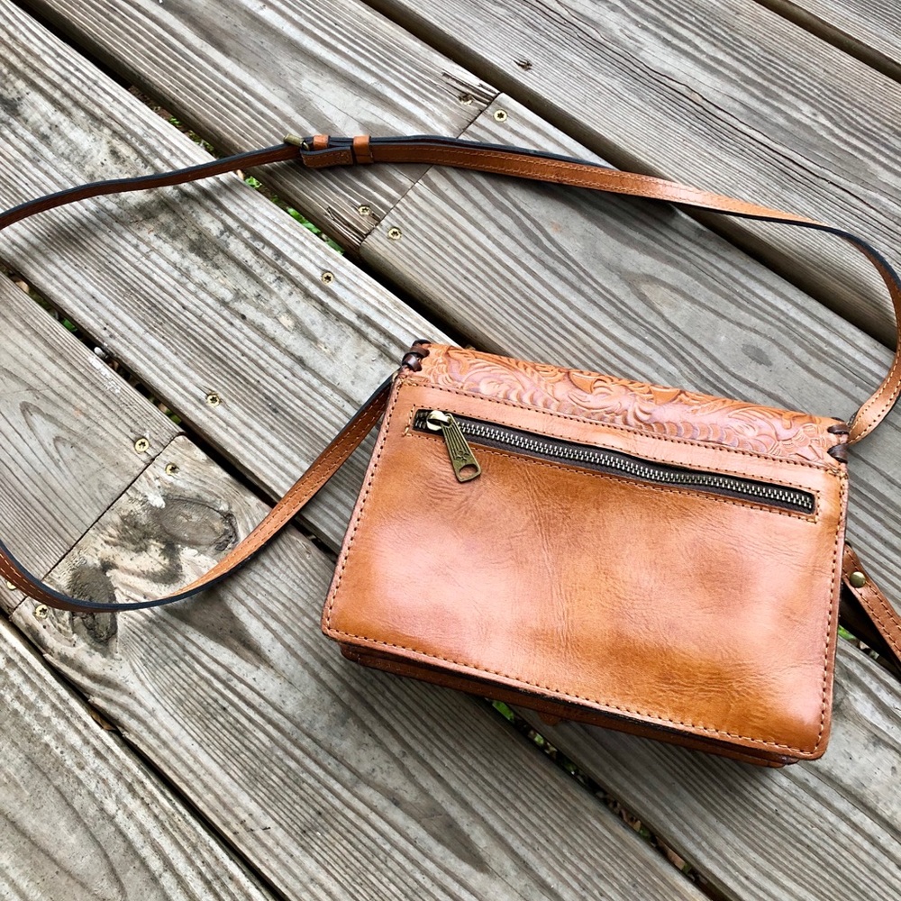Patricia Nash Leather Crossbody Purse - Picture 5 of 8